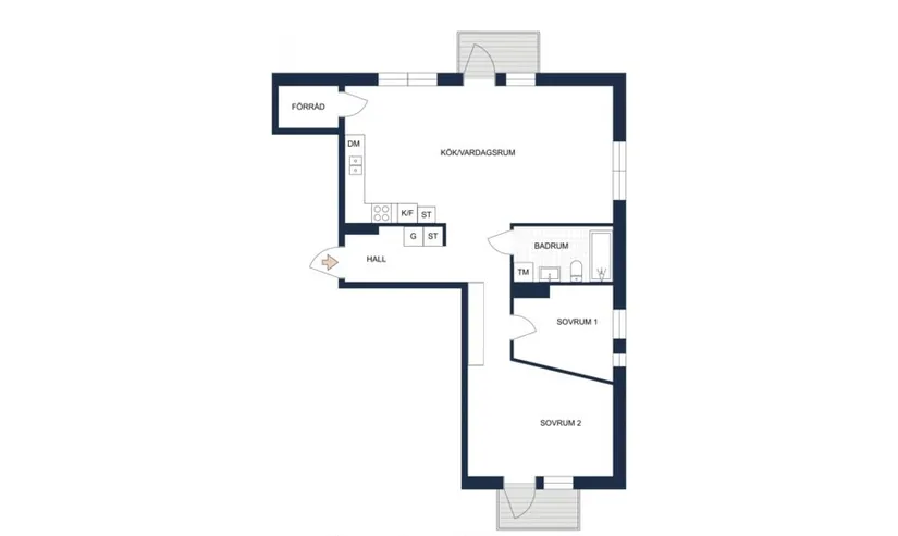 Bostadsrätt, Råbyvägen 66, Kvarngärdet, Uppsala