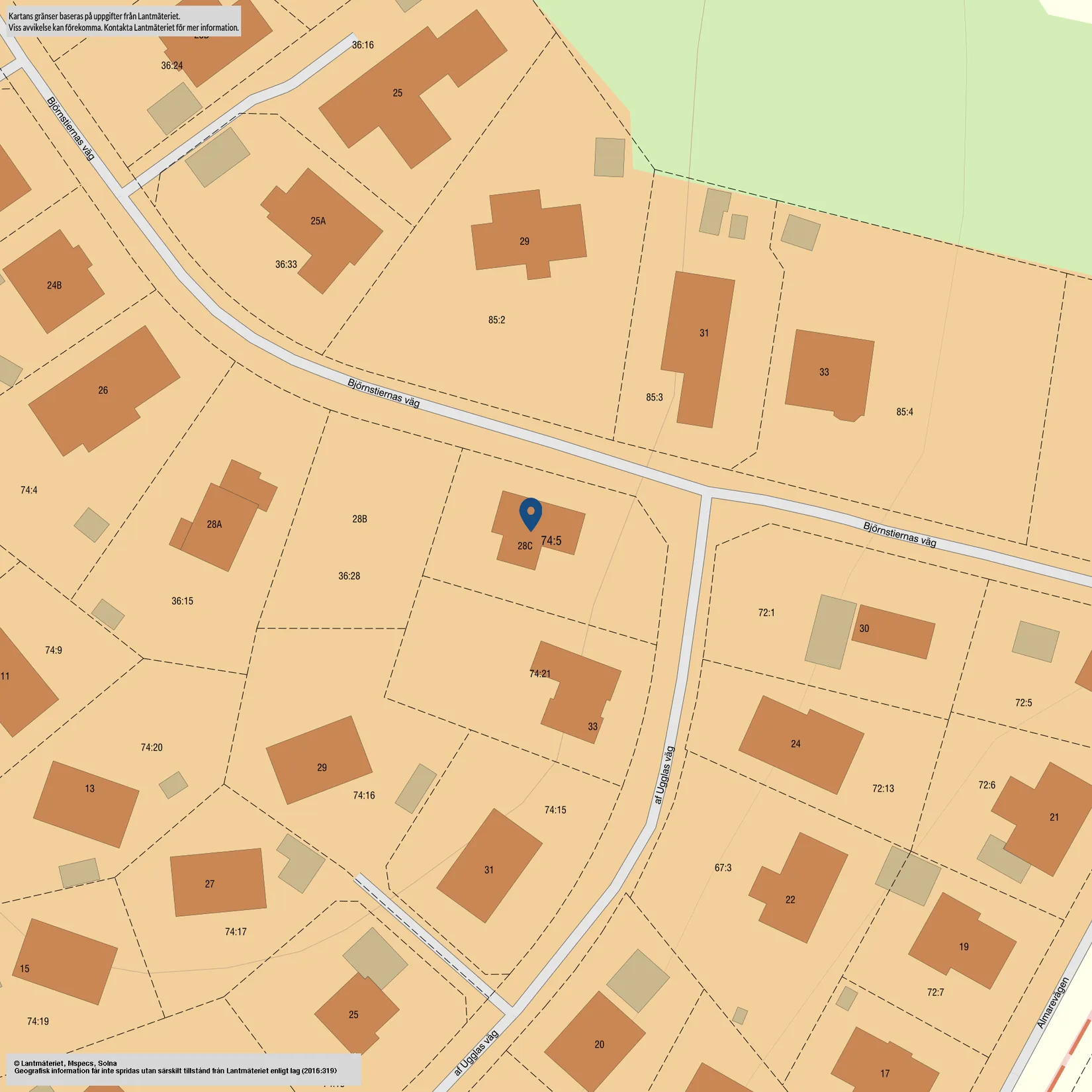 Villa, Björnstiernas väg 28C, Stäket, Järfälla