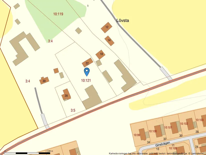 Villa, Bälinge-Lövsta 22, Lövstalöt, Uppsala