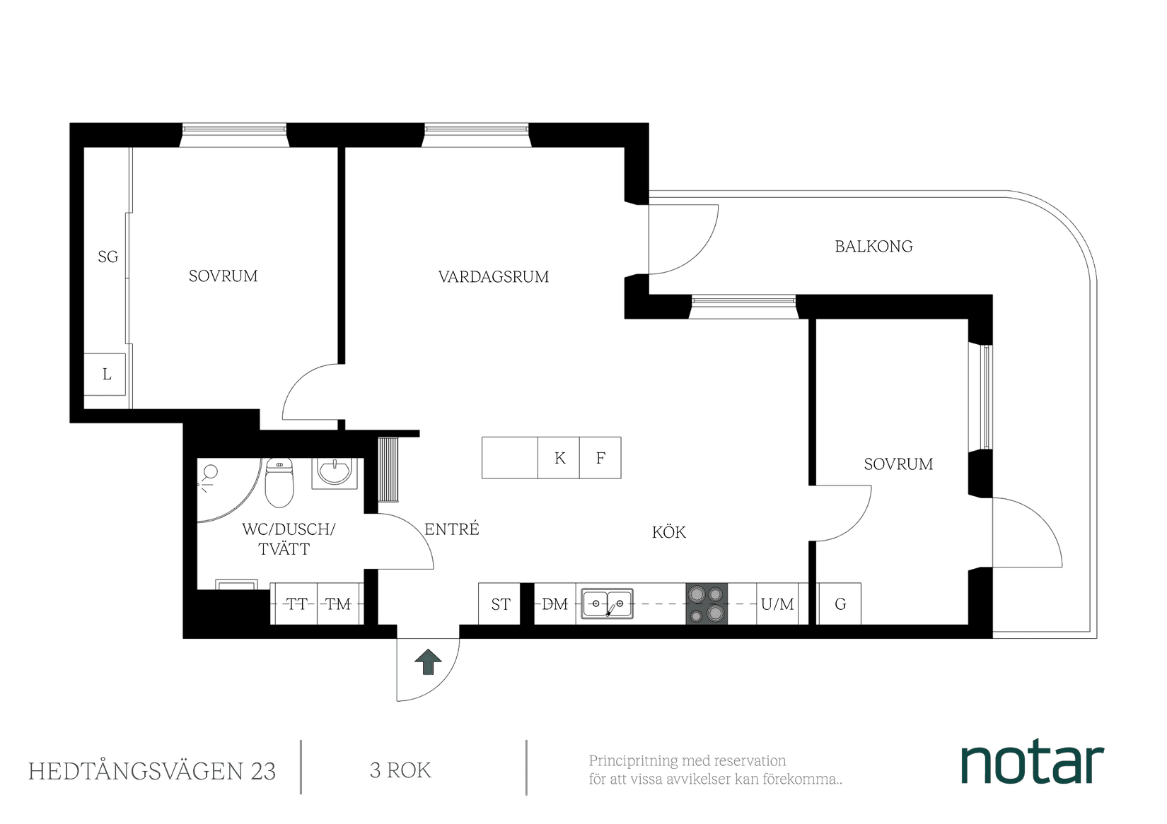 Bostadsrätt, Hedtångsvägen 23, Hovås, Göteborg