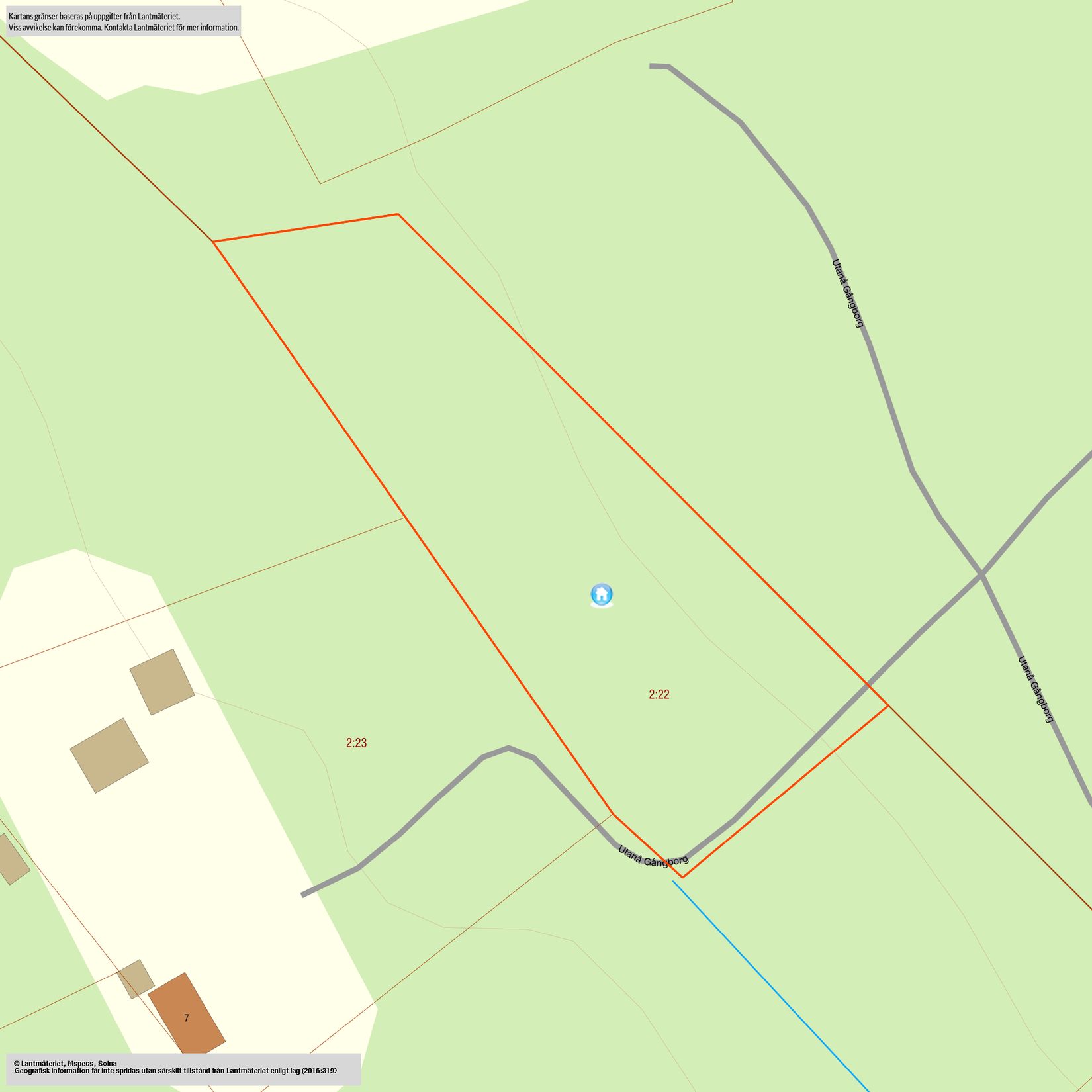 Tomt, Utanå Gångborg 9, Utanå, Norrtälje