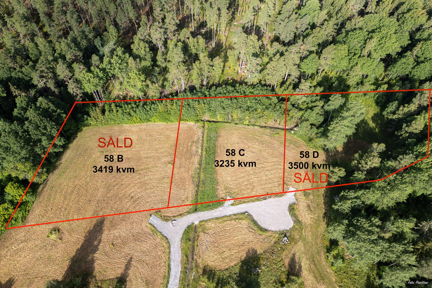 Tomt, Vångsta 58C, Vångsta, Västerås