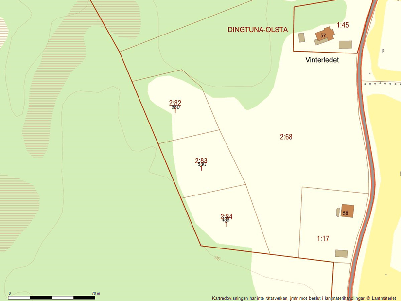 Tomt, Vångsta 58C, Vångsta, Västerås
