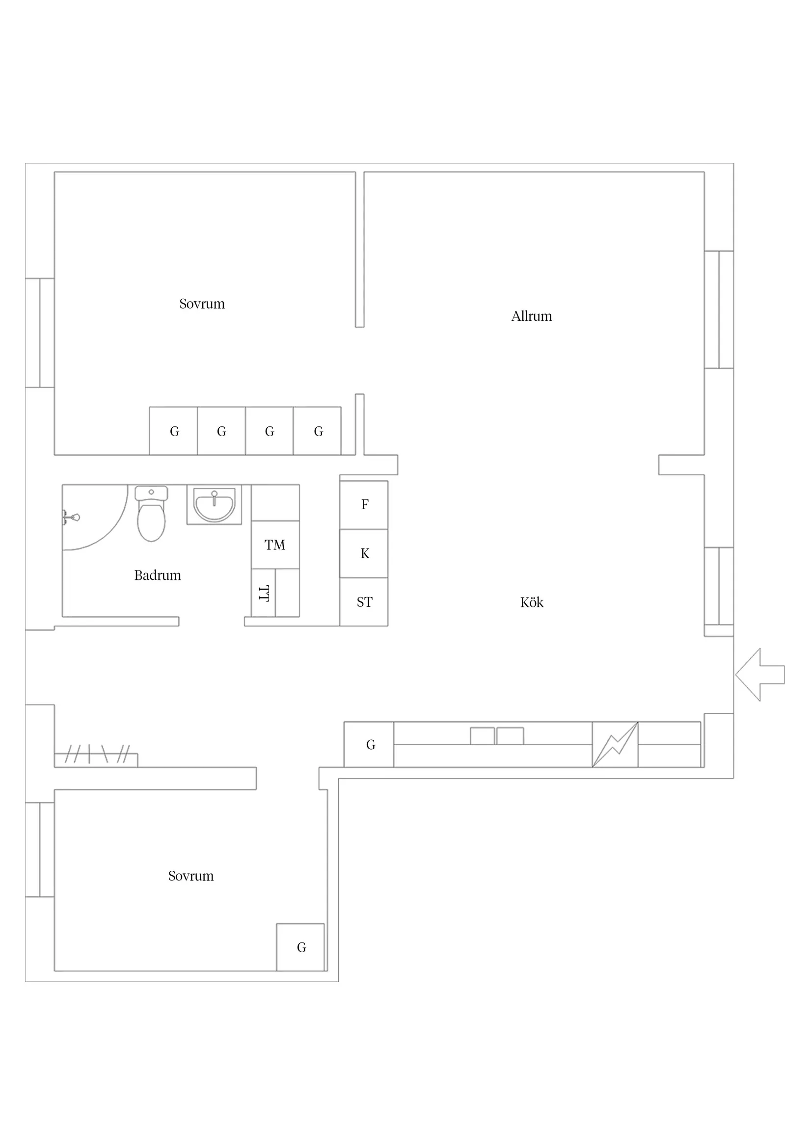 Bostadsrätt, Sidenvägen 6H, Karlssons Äng, Kalmar