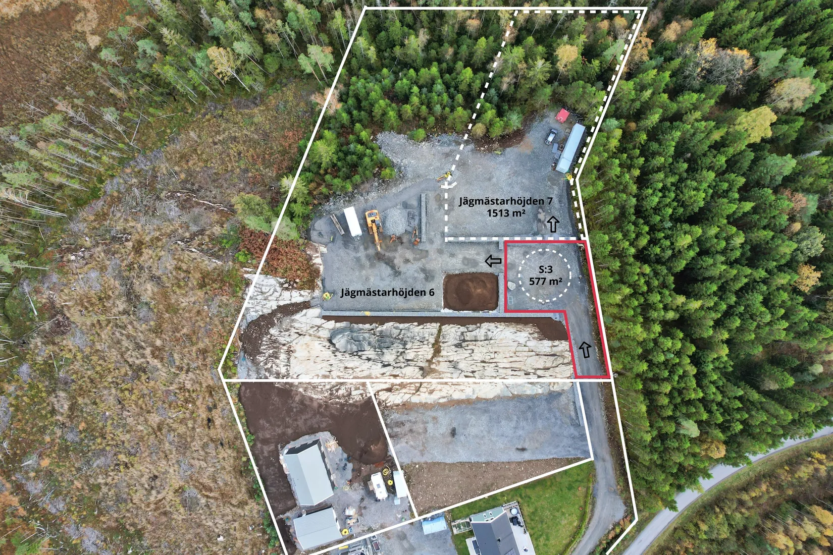 Tomt, Jägmästarhöjden 7, Hällingsjö, Mark