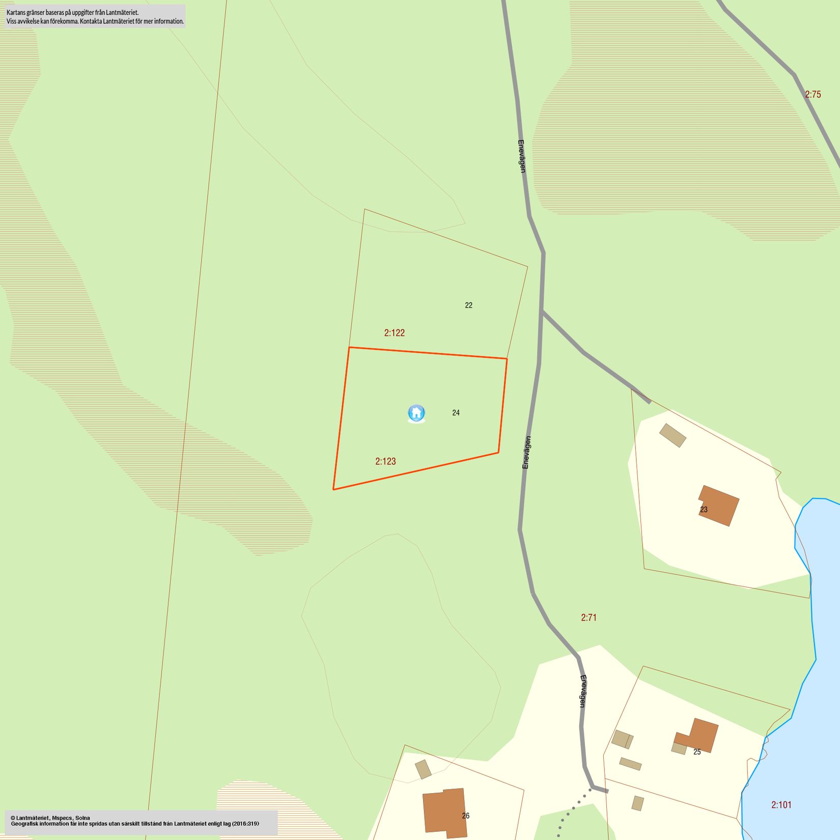 Tomt, Enevägen 24, Sörvik, Oskarshamn