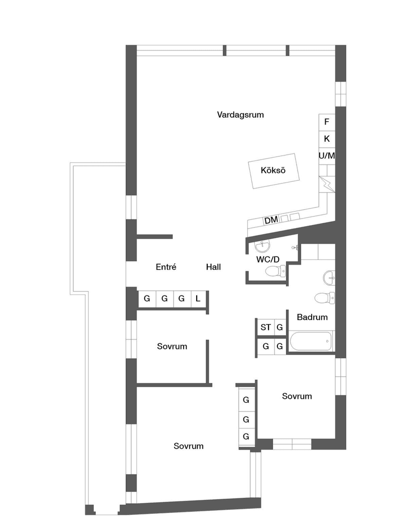 Bostadsrätt, Drottninggatan 8B, Centrum, Eskilstuna