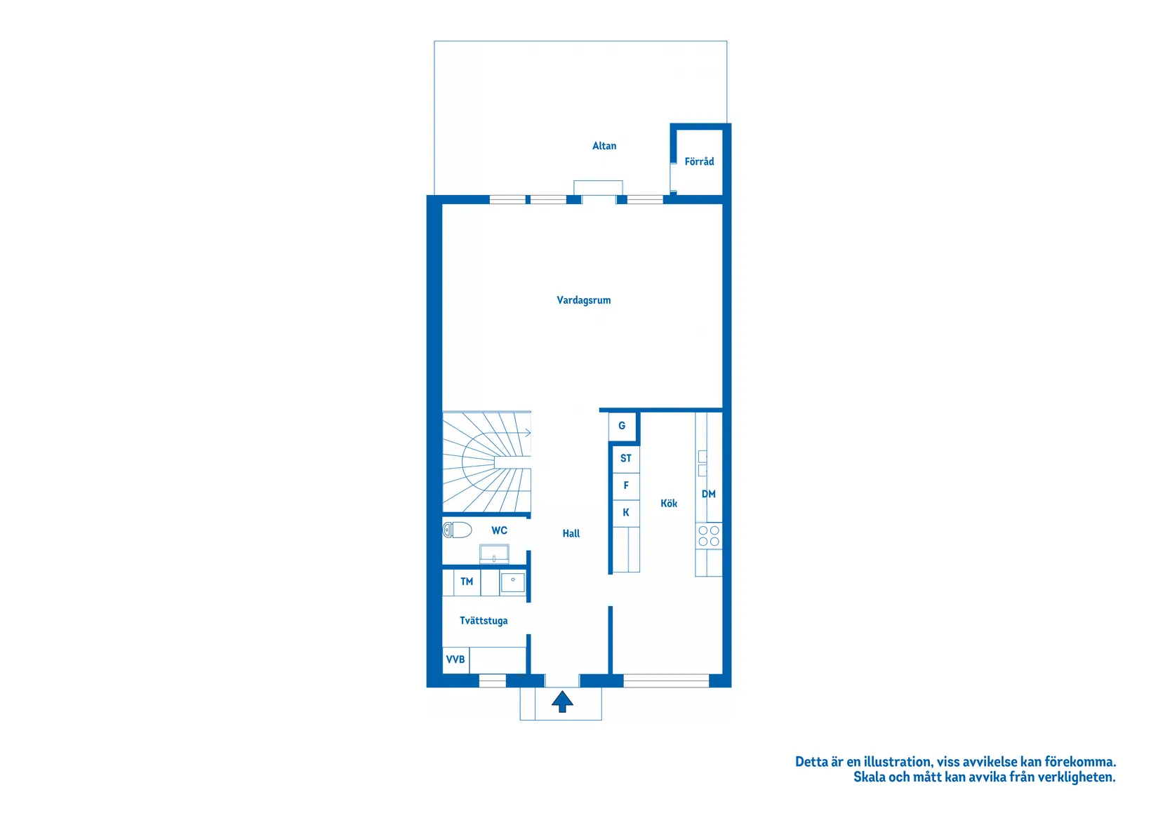 Villa, Radhus, Backavägen 6A, Katrineholm Söder, Katrineholm