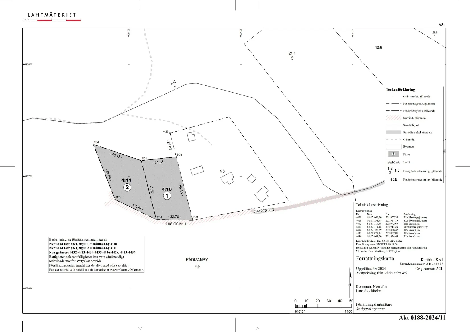 Tomt, Myrbacksvägen 32, Norrtälje
