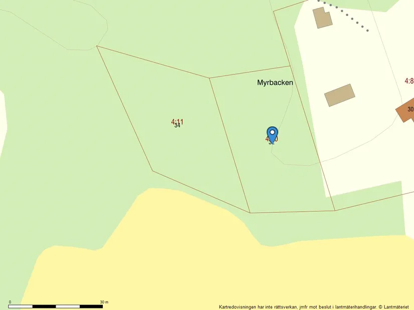 Tomt, Myrbacksvägen 32, Norrtälje