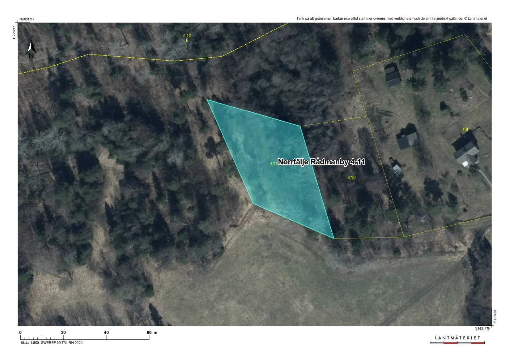 Tomt, Myrbacksvägen 32, Norrtälje