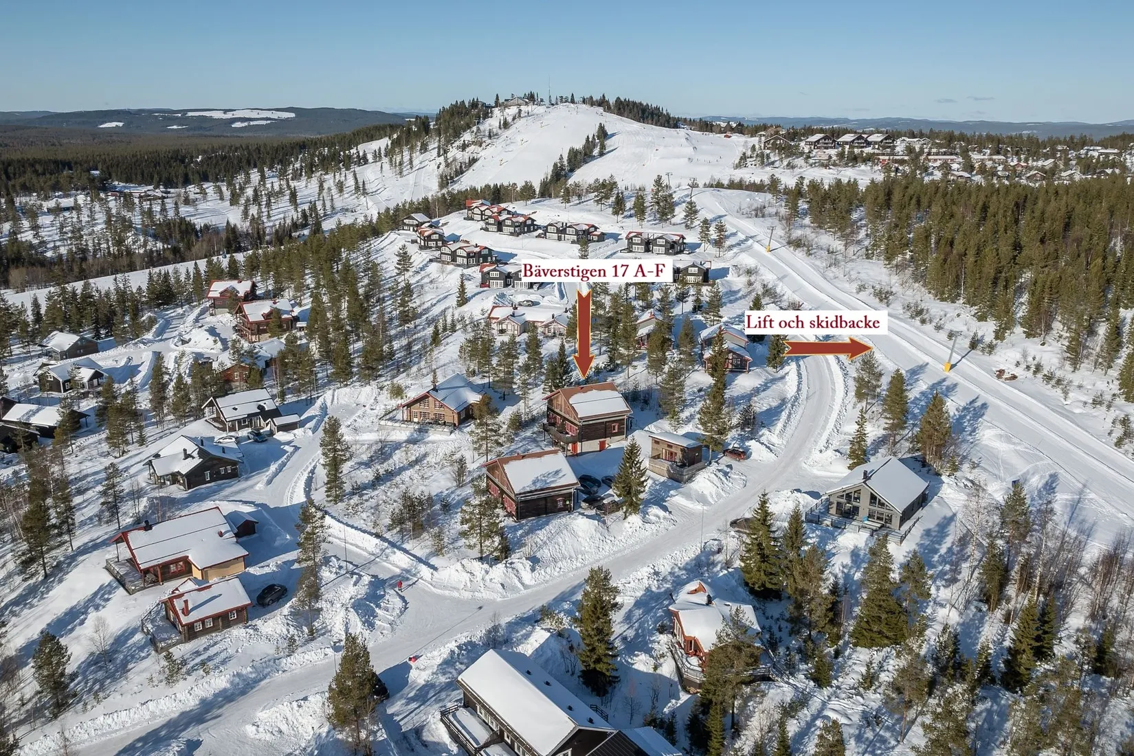 Fritidshus, Bäverstigen 17A-F, Grönklitt, Orsa