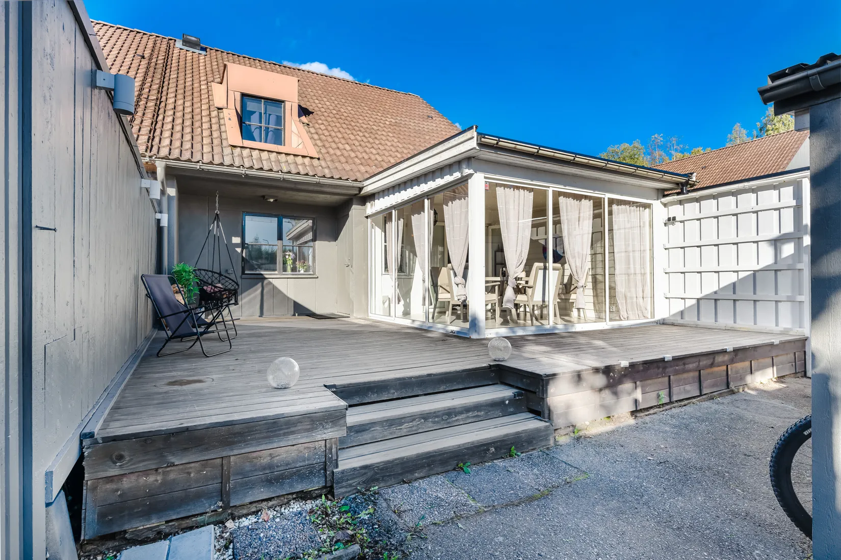 Villa, Radhus, Långbackavägen 102, Södra Bomhus, Gävle