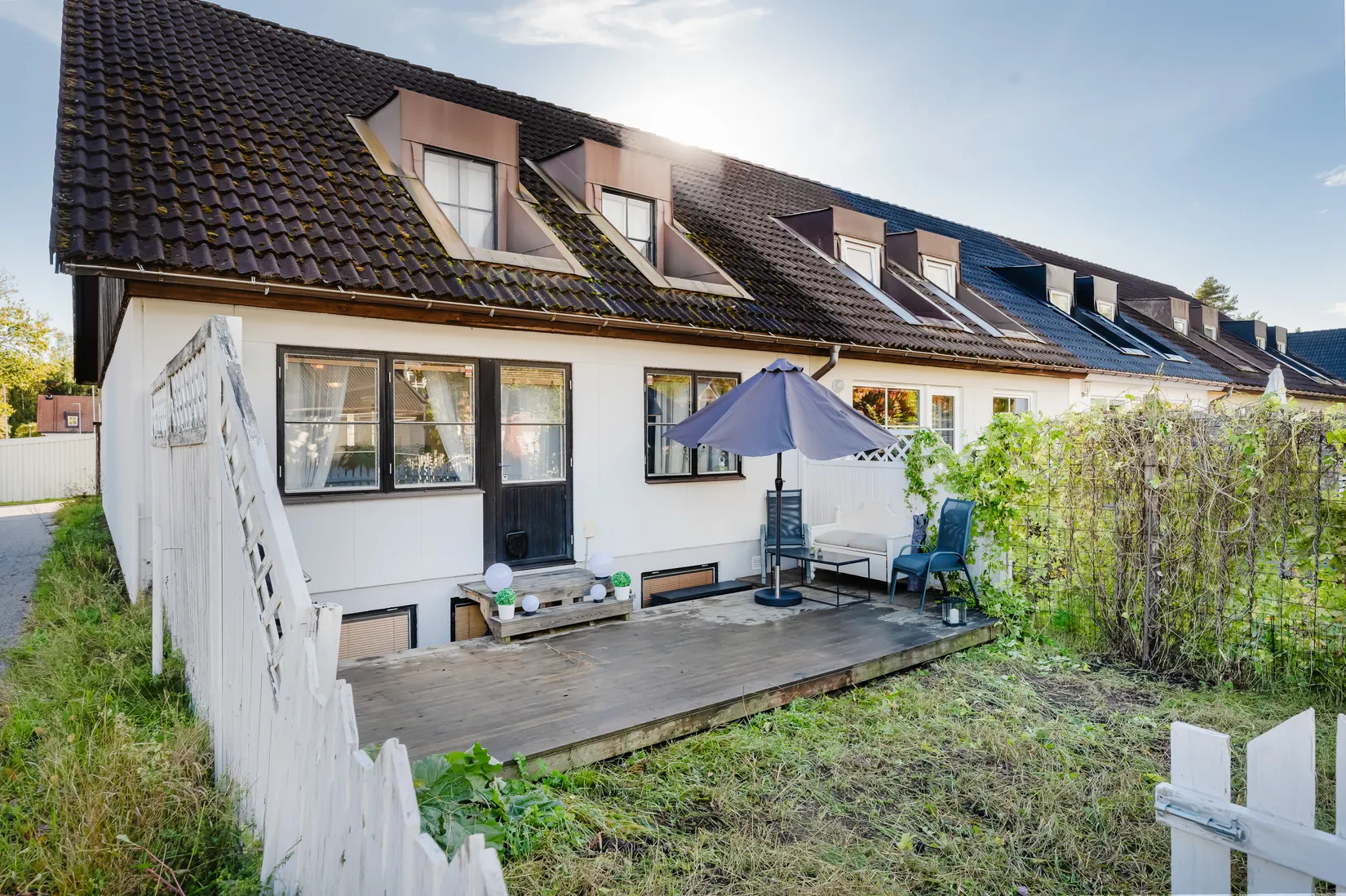 Villa, Radhus, Långbackavägen 102, Södra Bomhus, Gävle