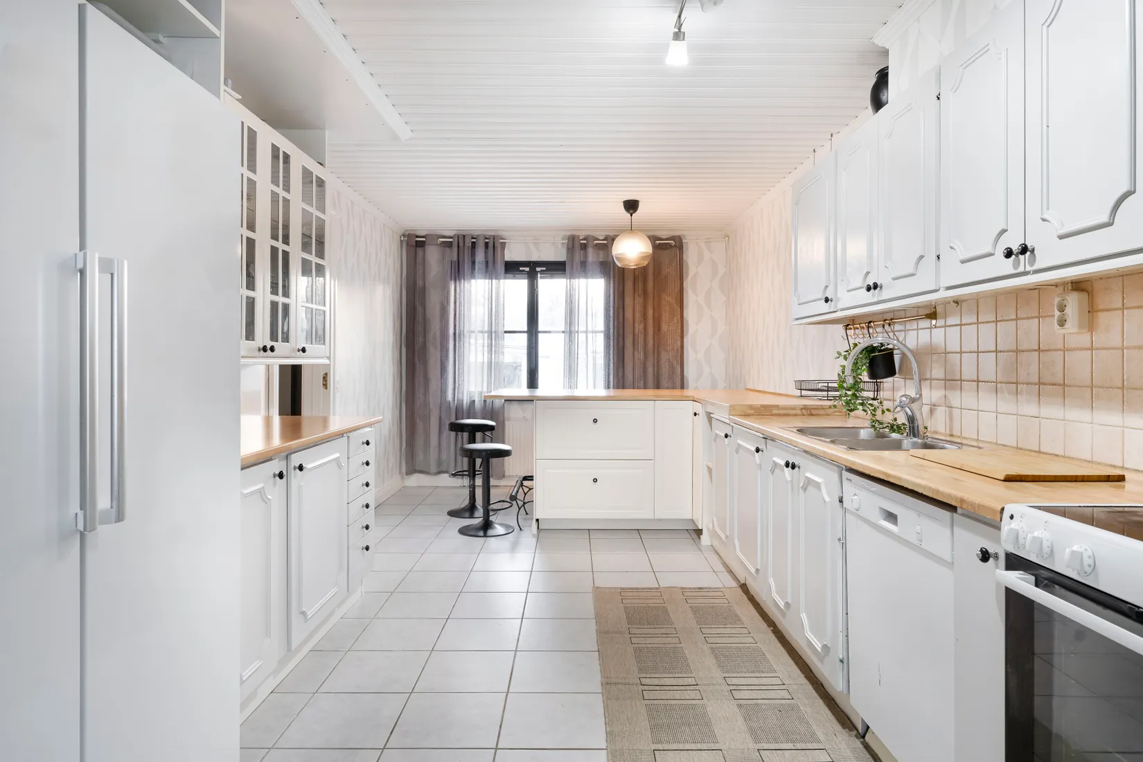 Villa, Radhus, Långbackavägen 102, Södra Bomhus, Gävle