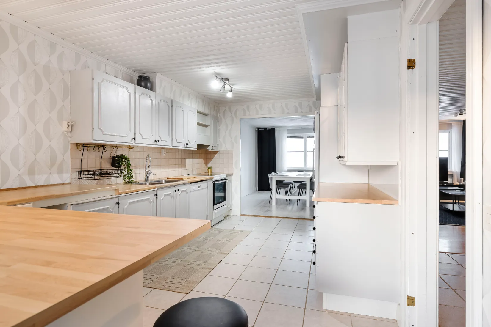 Villa, Radhus, Långbackavägen 102, Södra Bomhus, Gävle