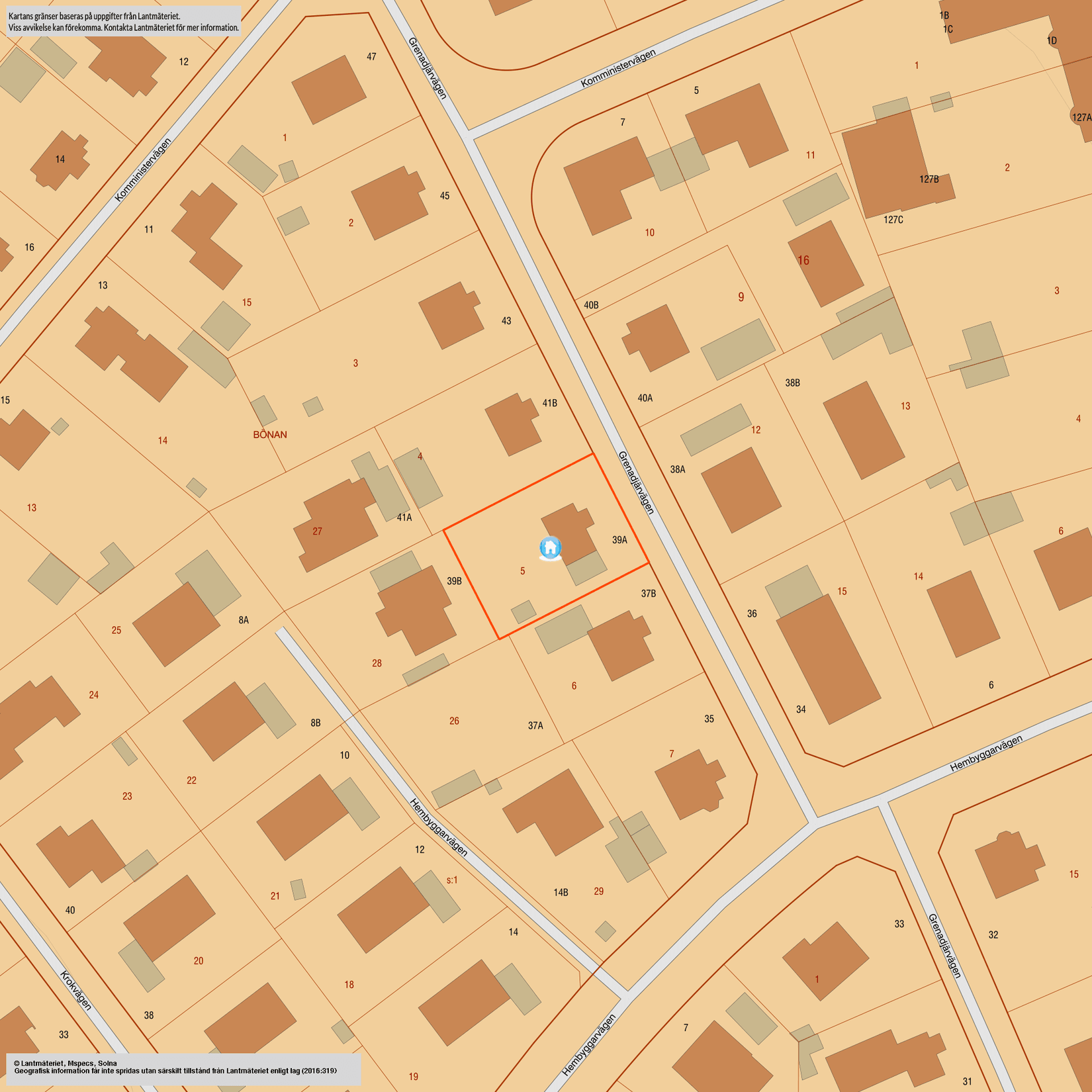 Villa, Grenadjärvägen 39A, Pryssgården, Norrköping