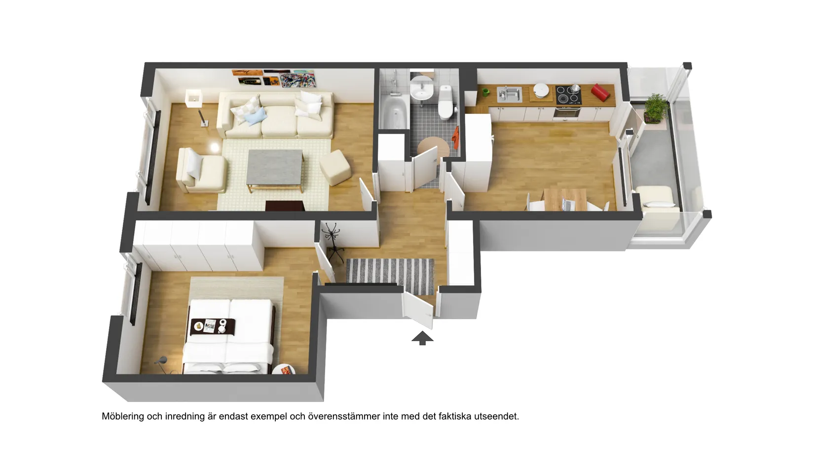 Bostadsrätt, Kråkbärsvägen 1C, Böleäng, Umeå