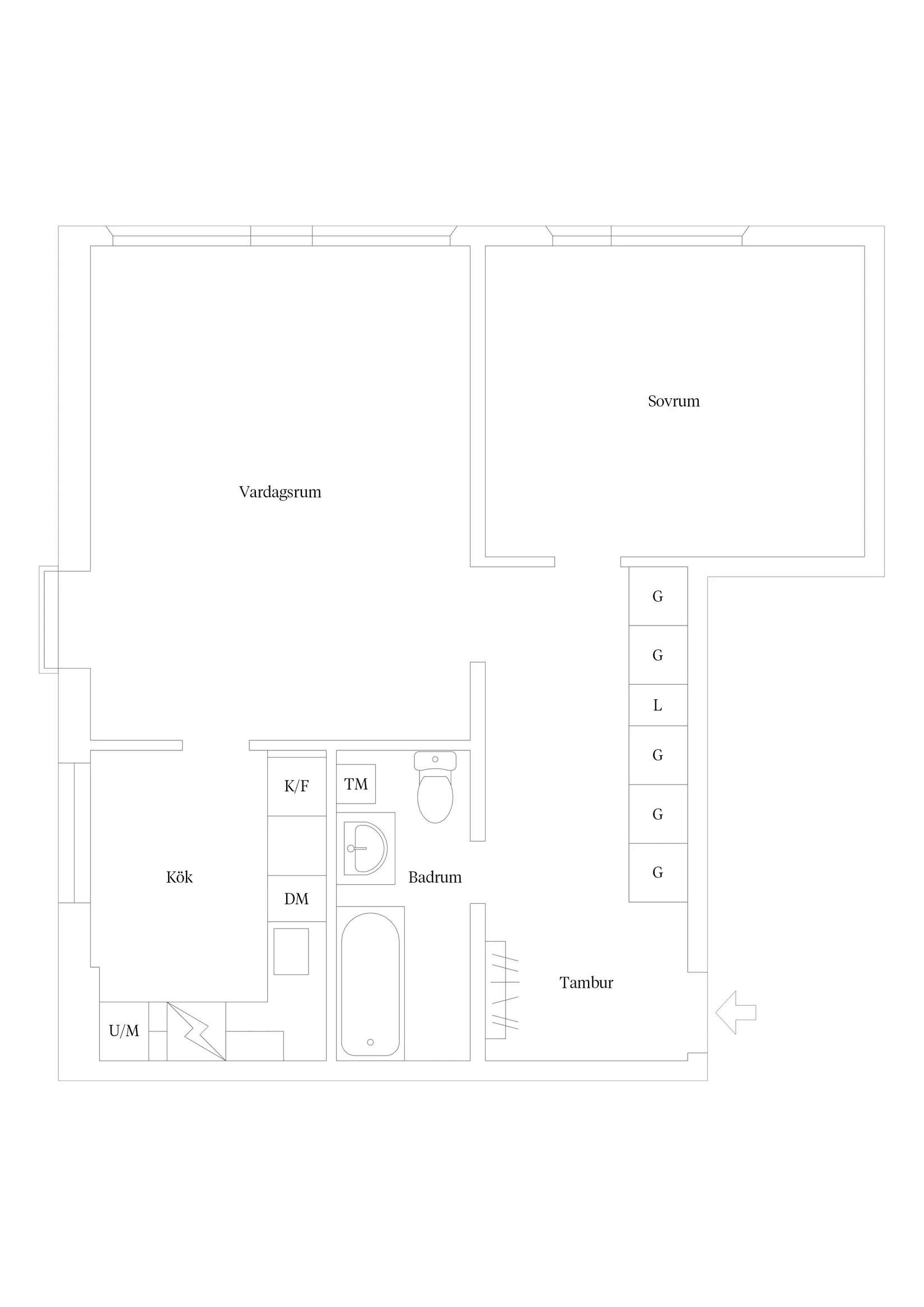 Bostadsrätt, Djurängsvägen 72B, Djurängen, Kalmar