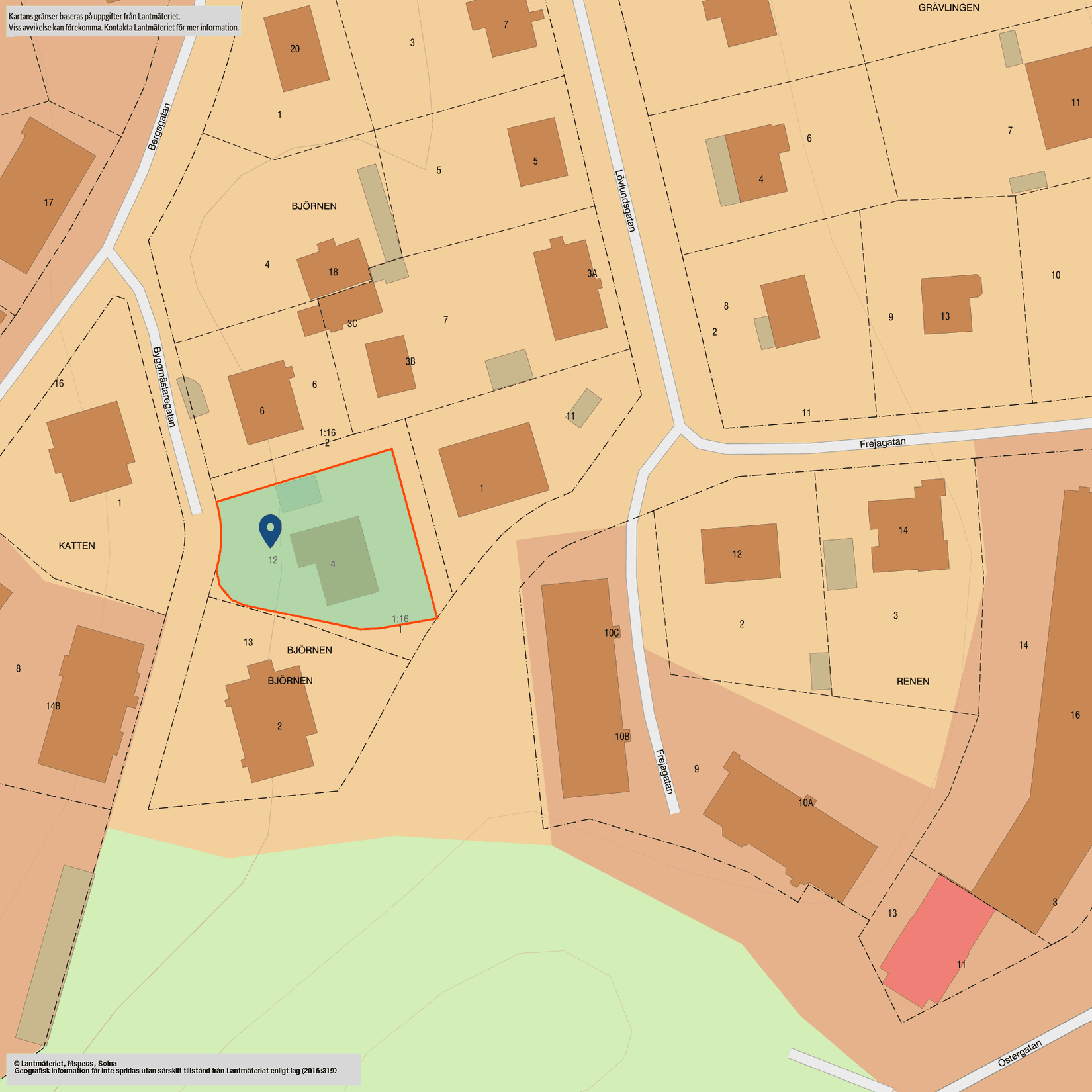 Villa, Byggmästaregatan 4, Nedre Grusåsen, Södertälje