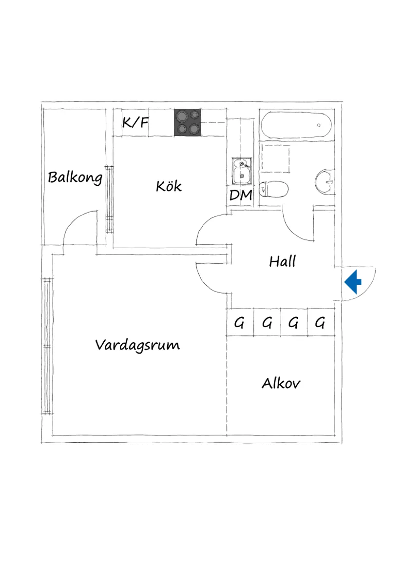 Bostadsrätt, Lidnersgatan 38, Nyby, Uppsala