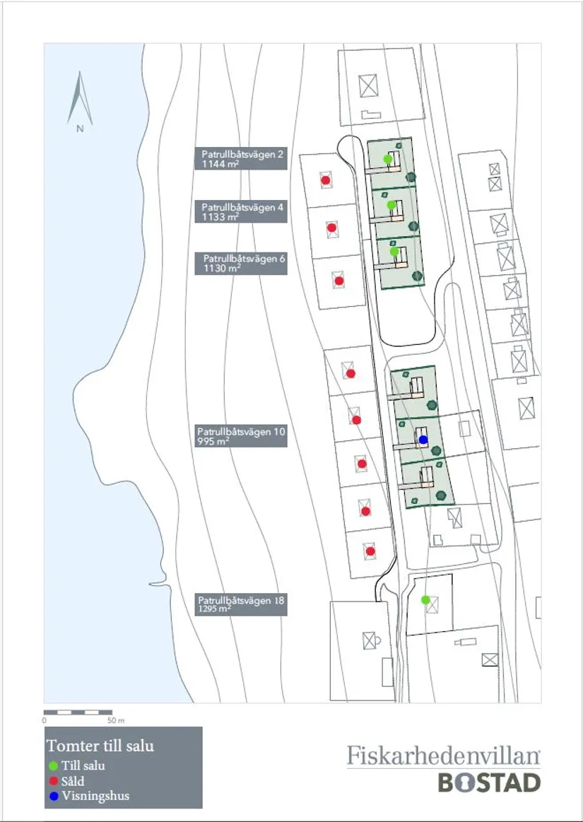 Tomt, Patrullbåtsvägen 4, Alnö, Sundsvall