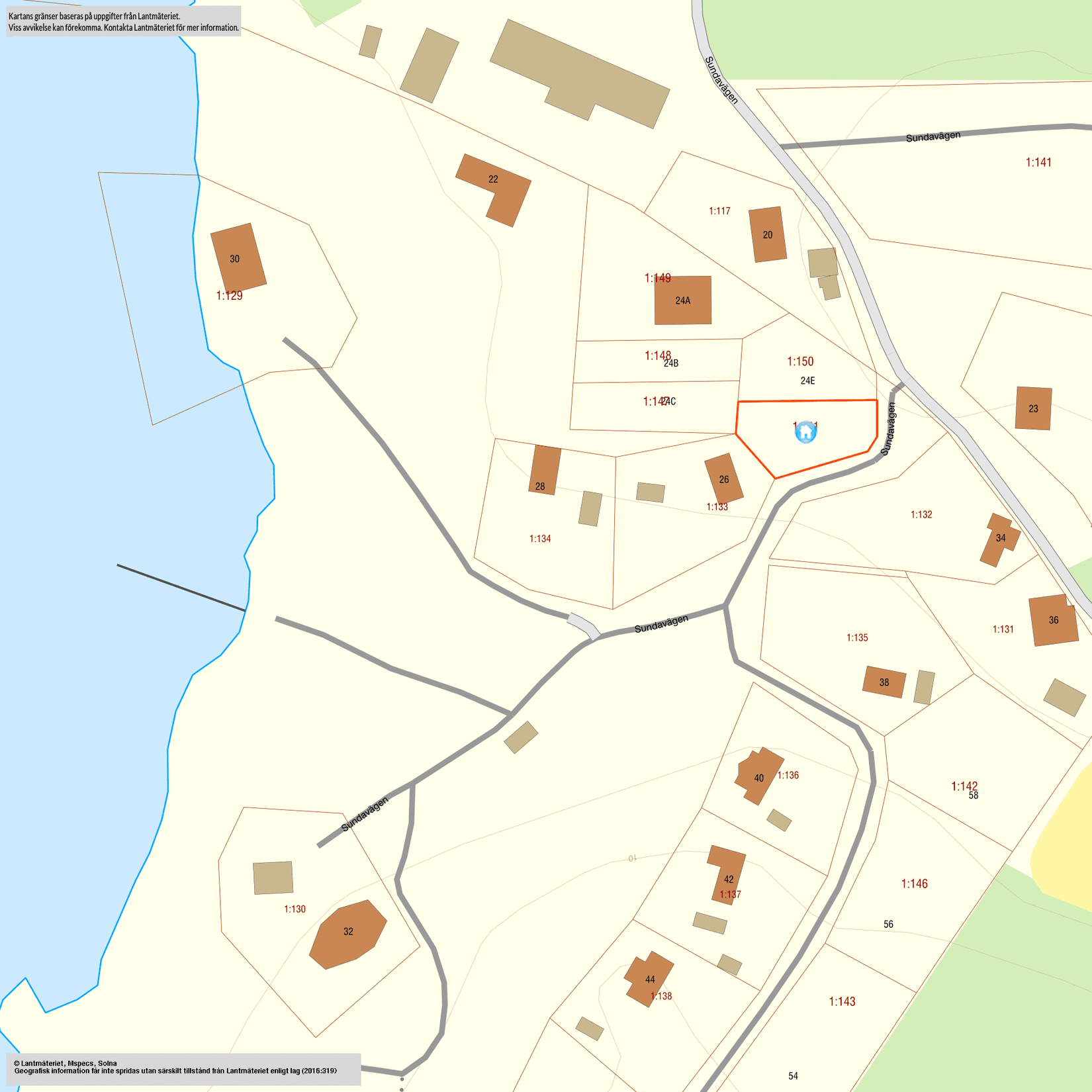 Tomt, Sundavägen 24D, Blidö, Norrtälje