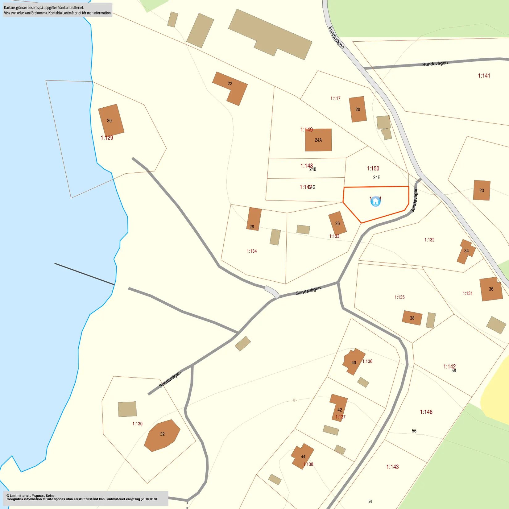 Tomt, Sundavägen 24D, Blidö, Norrtälje