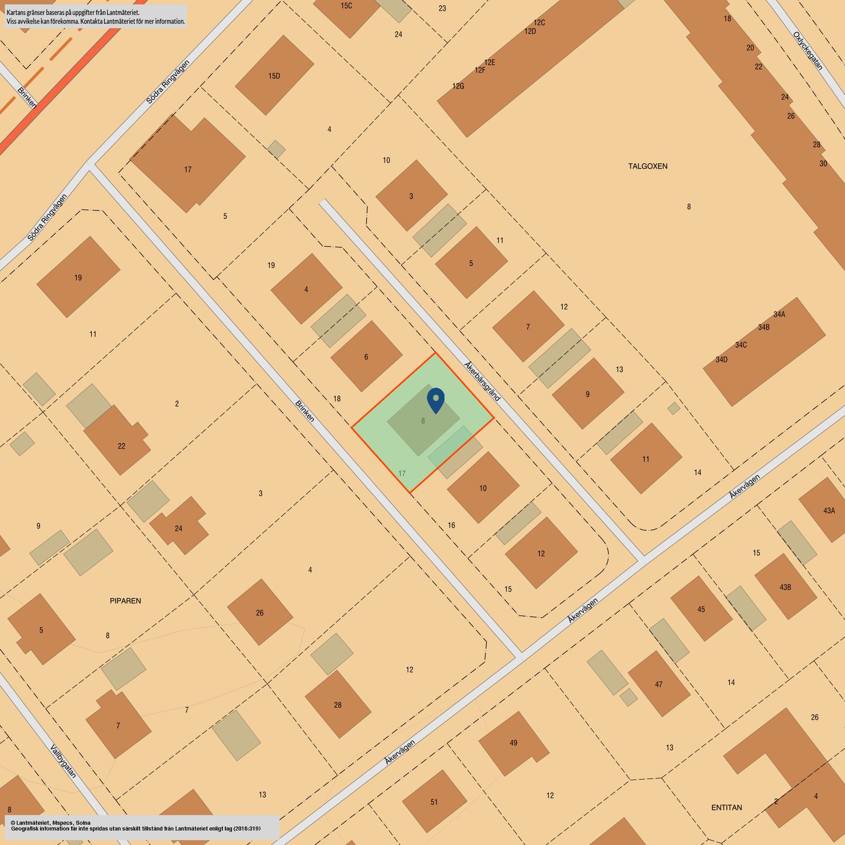 Villa, Åkerbärsgränd 8, Kristinehamn