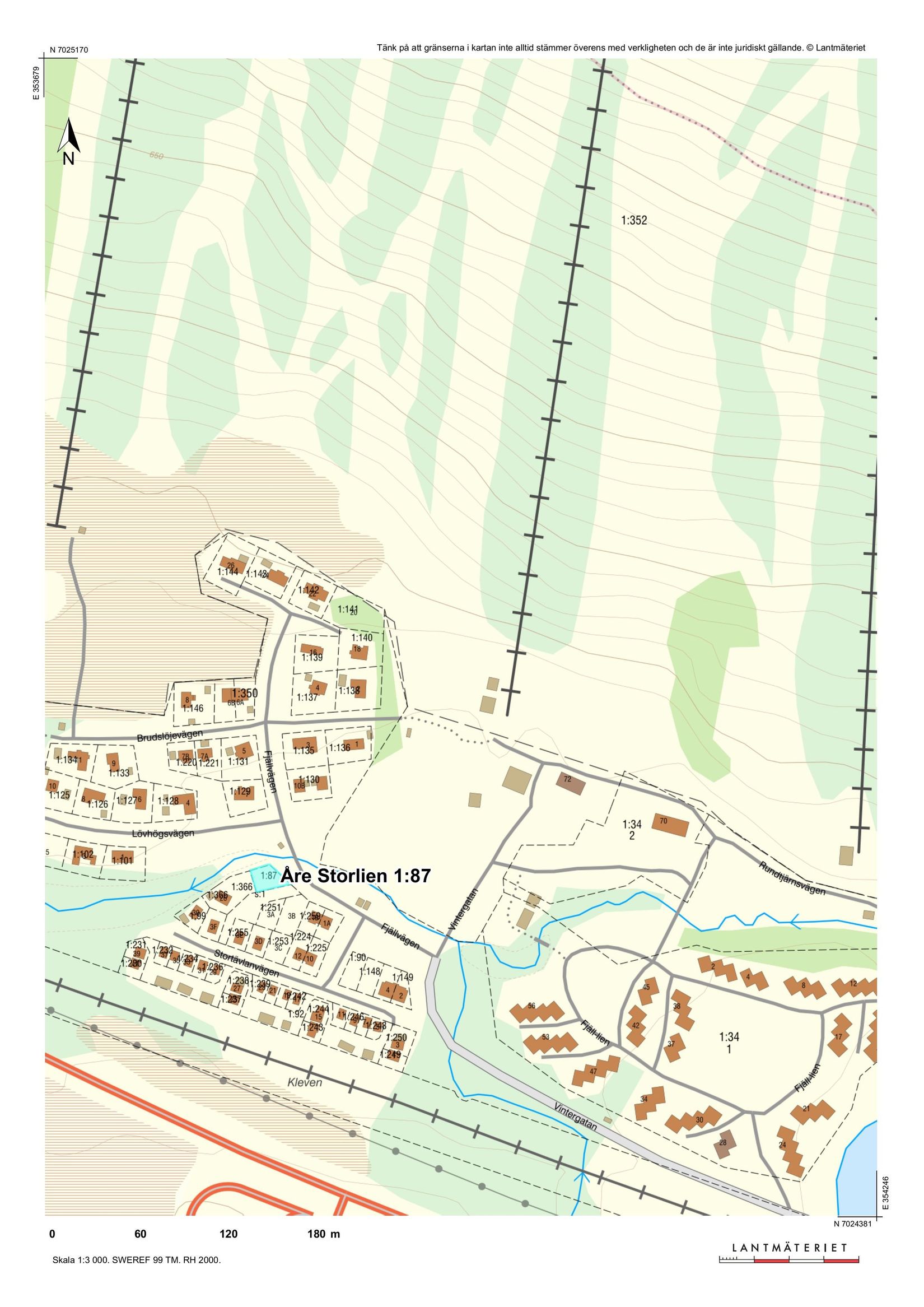 Tomt, Stortävlanvägen 22, Storlien, Åre