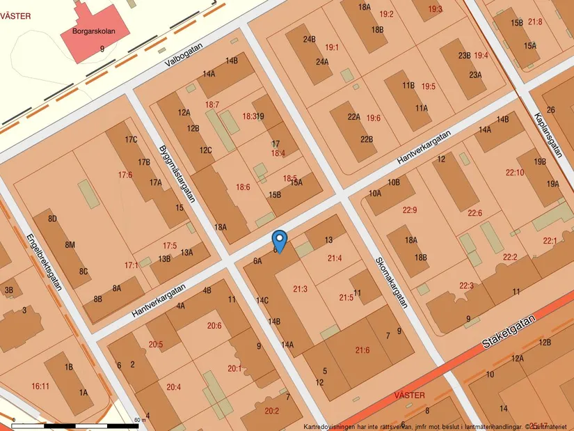 Bostadsrätt, Hantverkargatan 6B, Gävle Centrum, Gävle