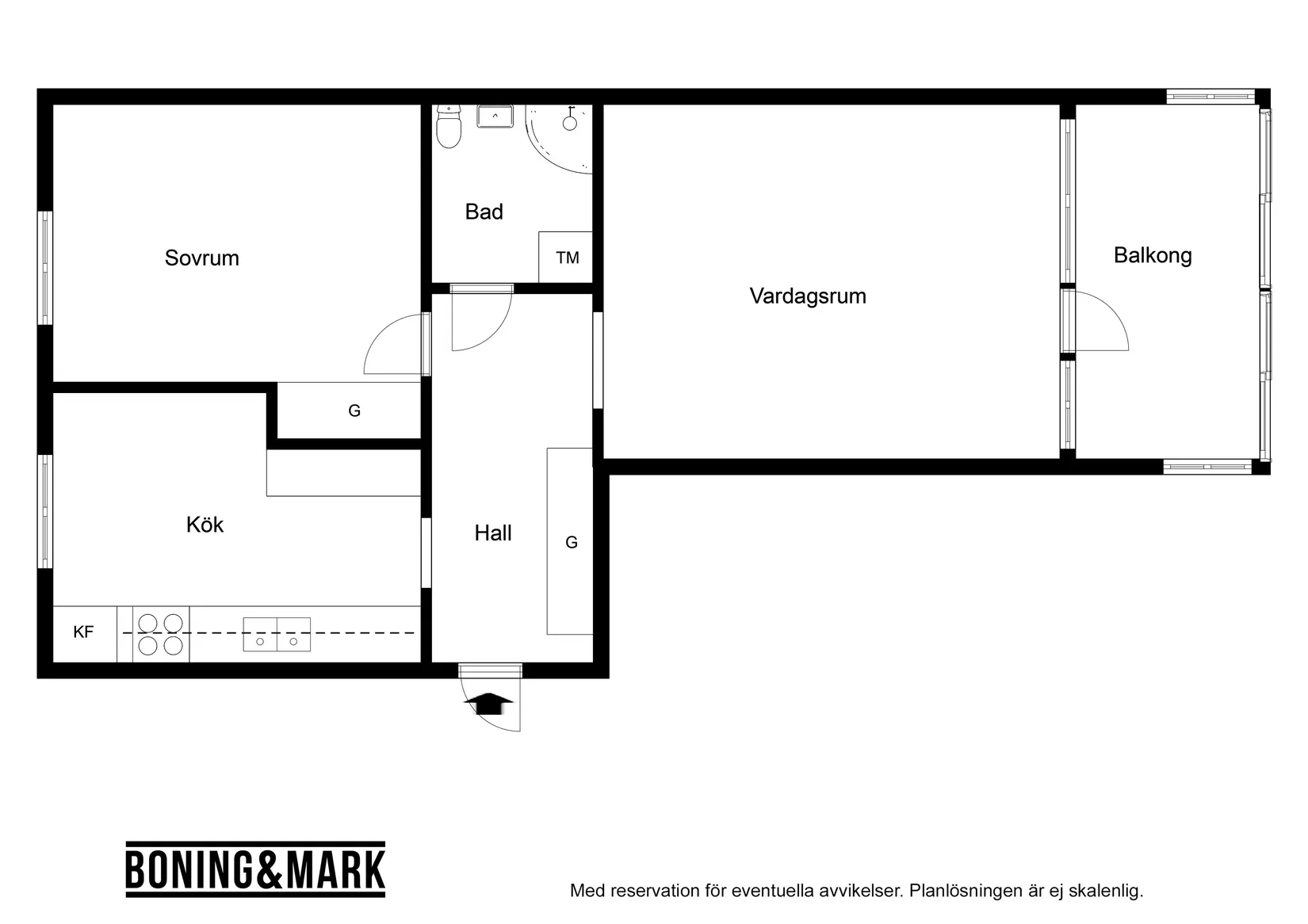 Bostadsrätt, Frans Malmrosgatan 47 A, Trelleborg