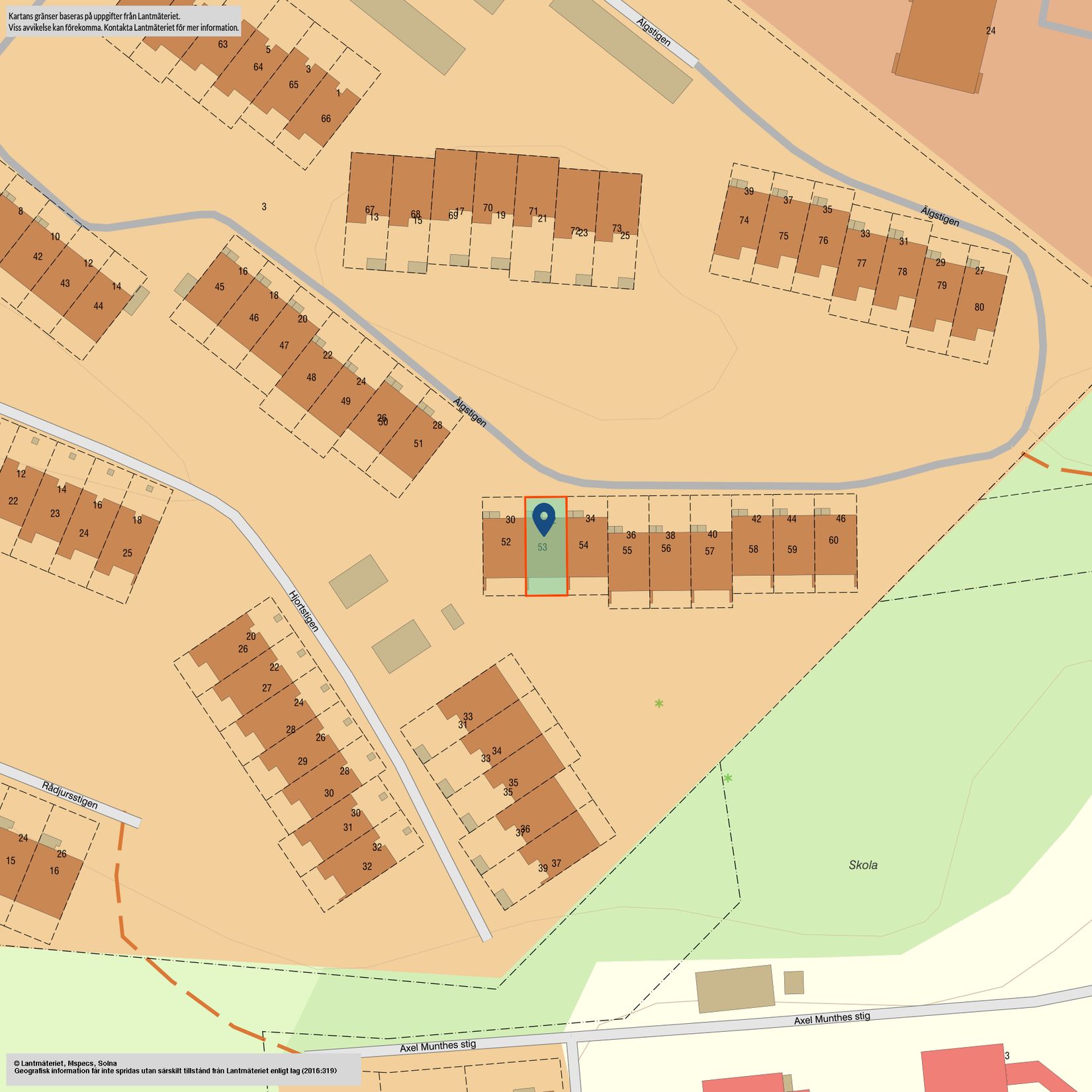 Radhus, Älgstigen 32, Norrtorn, Oskarshamn