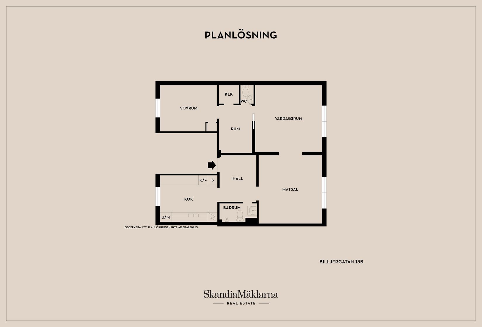 Bostadsrätt, Billjergatan 13B, Eskilstuna