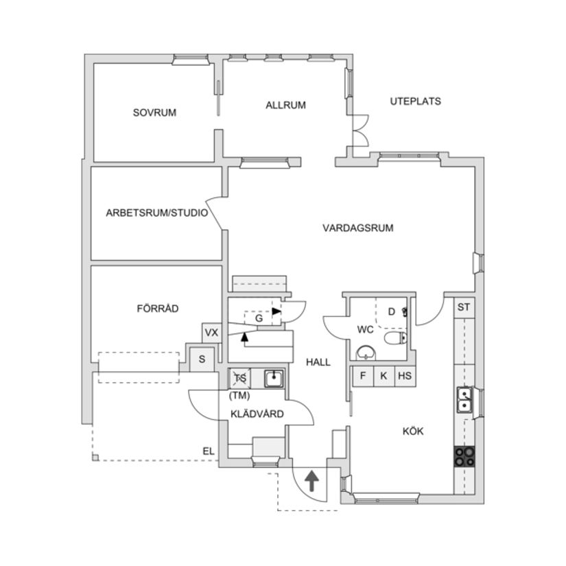 Villa, Radhus, Trumslagaregatan 101, T1, Linköping