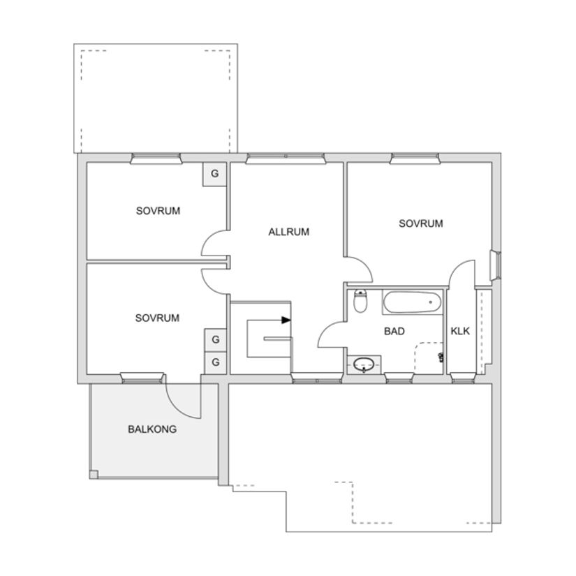 Villa, Radhus, Trumslagaregatan 101, T1, Linköping