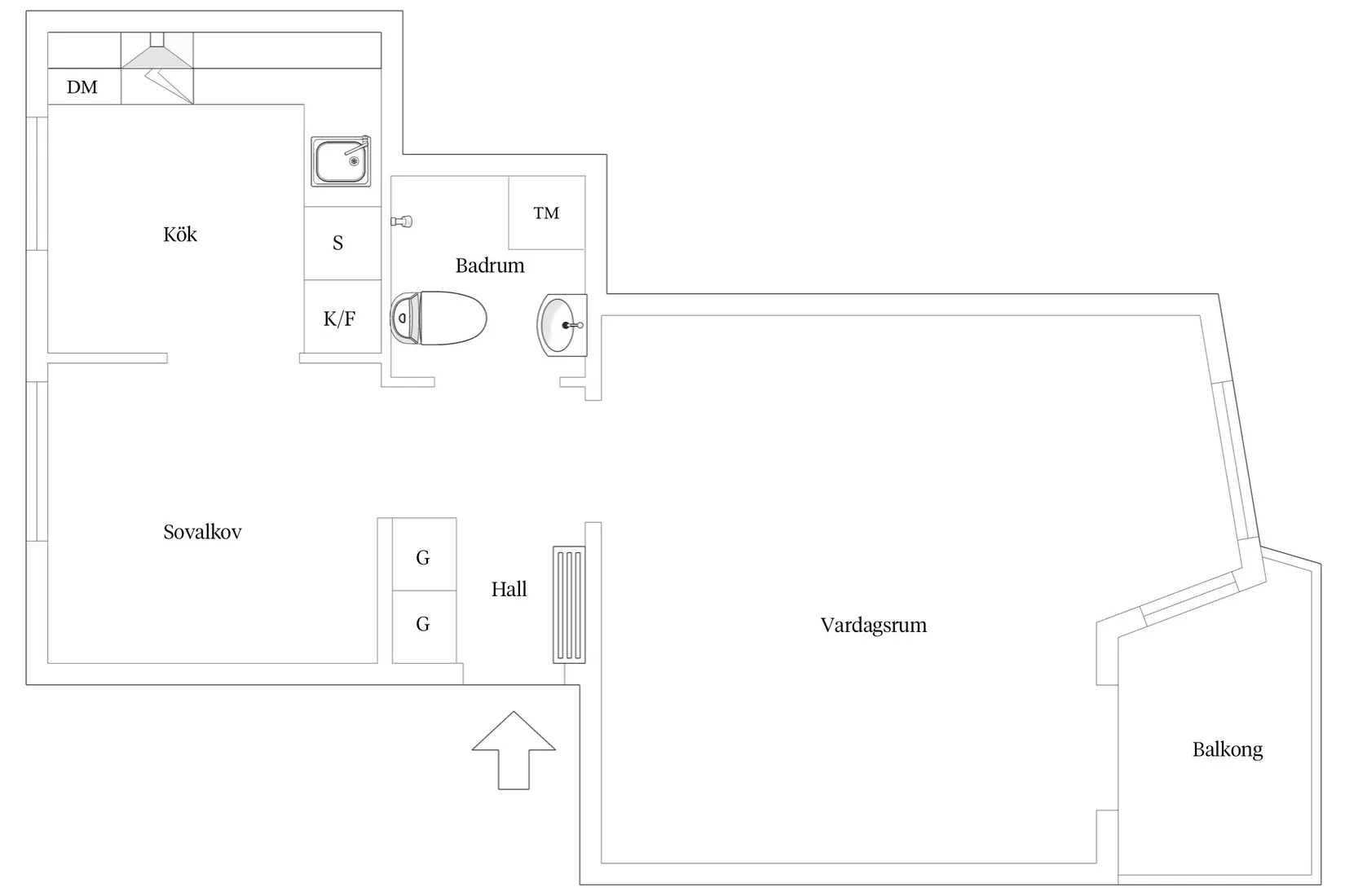Bostadsrätt, Eknäsvägen 6B, Kungsholmen/Essingen, Stockholm