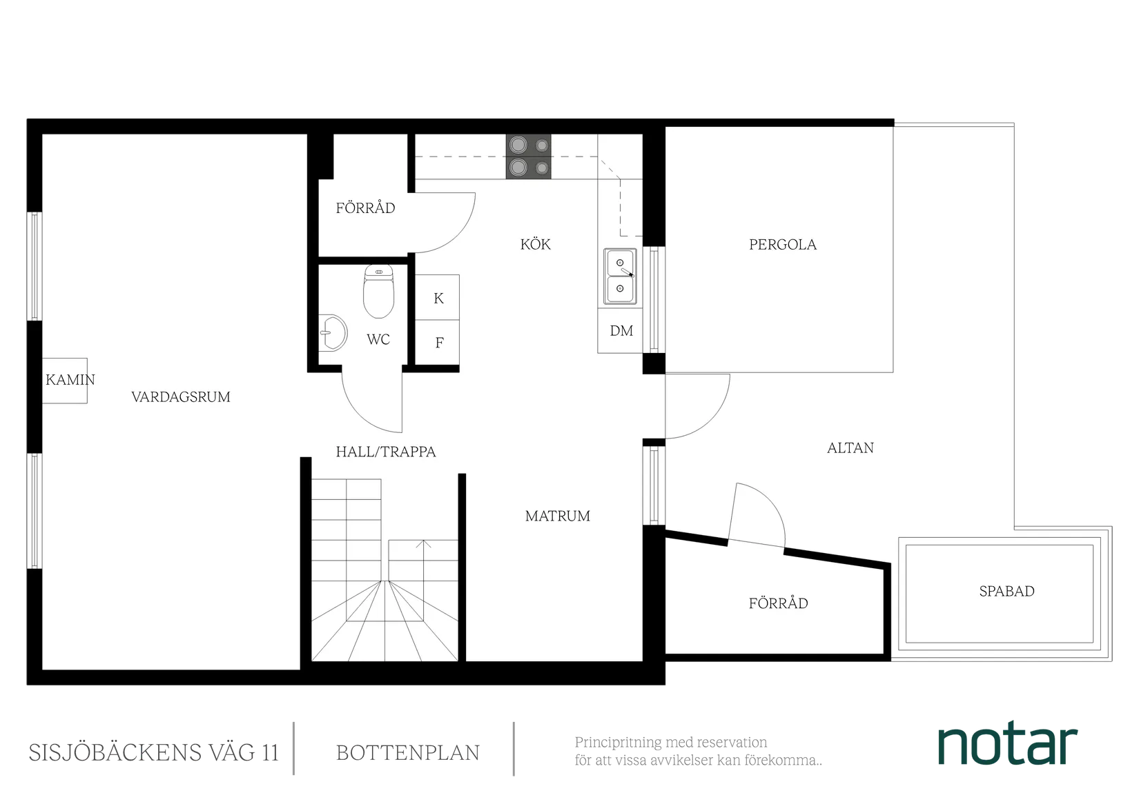 Villa, Radhus, Sisjöbäckens Väg 11, Askim, Göteborg