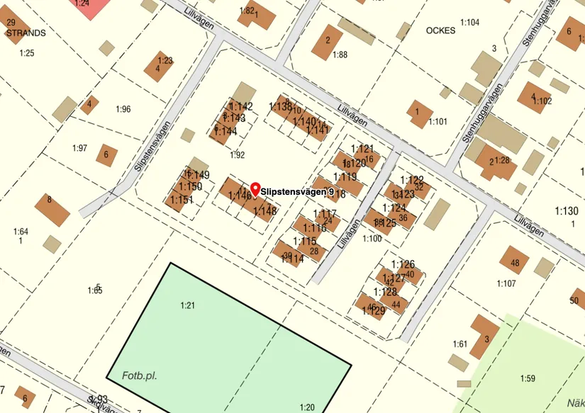 Radhus, Slipstensvägen 9, Burgsvik samhälle, Gotland