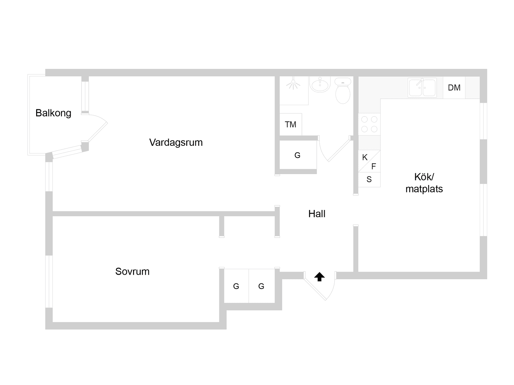 Bostadsrätt, Holmstagatan 3C, Söder, Norrköping