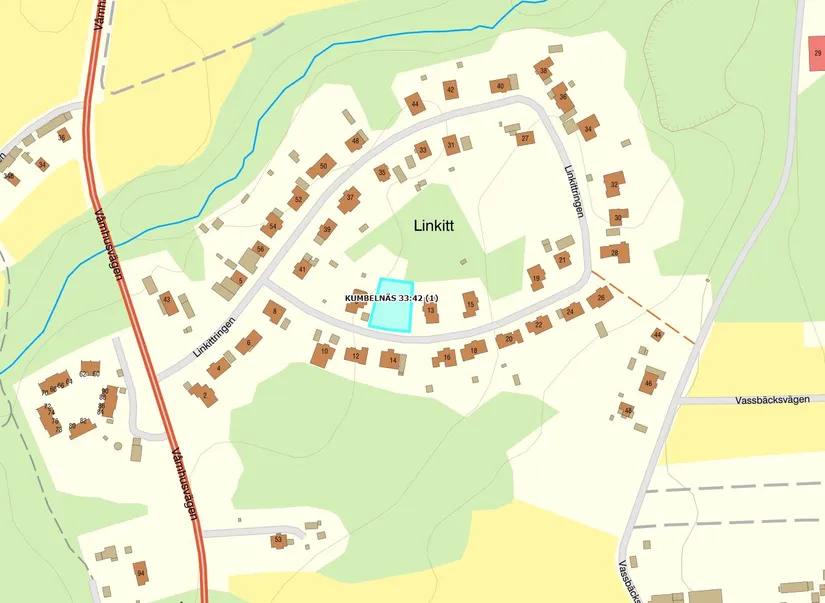 Tomt, Linkittringen 11, Våmhus, Mora