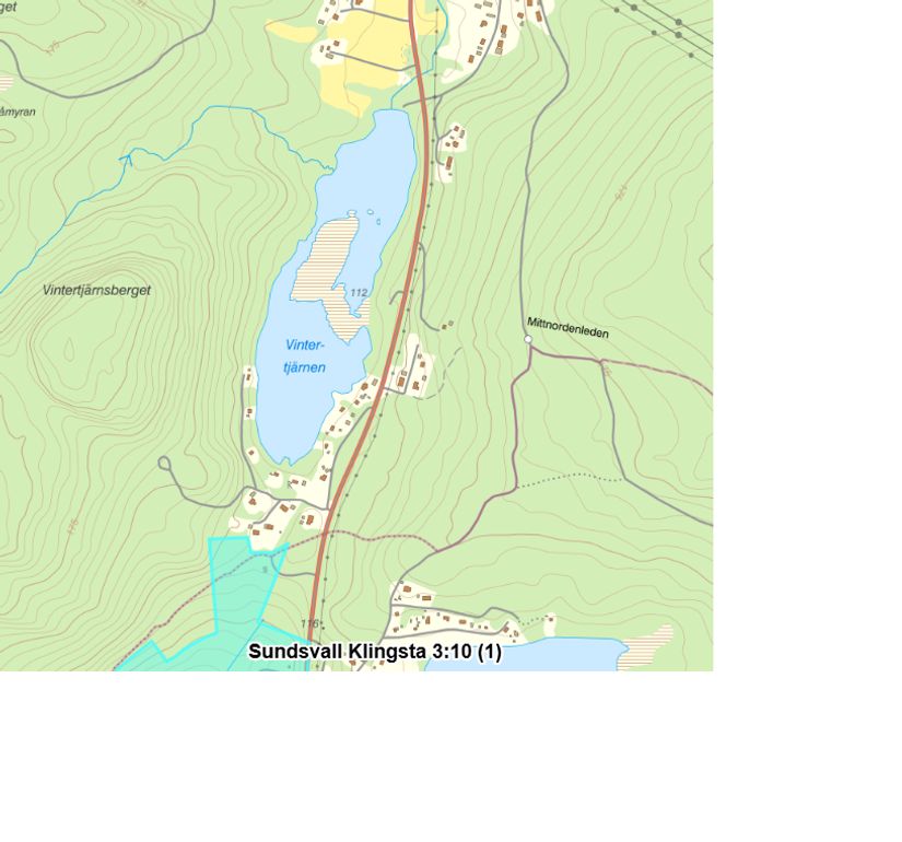 Tomt, DEL AV SUNDSVALL KLINGSTA 3:10 (Tomterna 1A och 1B), Medskogsbron - Vintertjärn, Sundsvall
