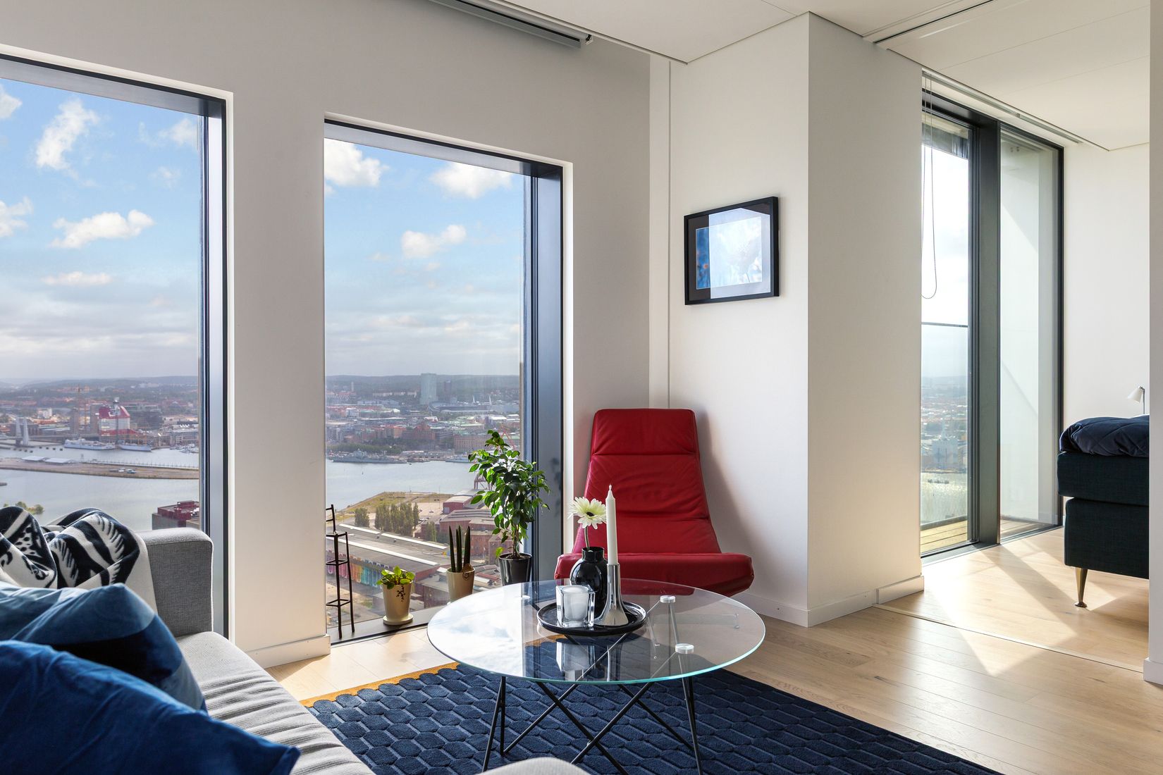 Bostadsrätt, Lodjursstråket 1 (Karlatornet vån 37), Lindholmen, Göteborg