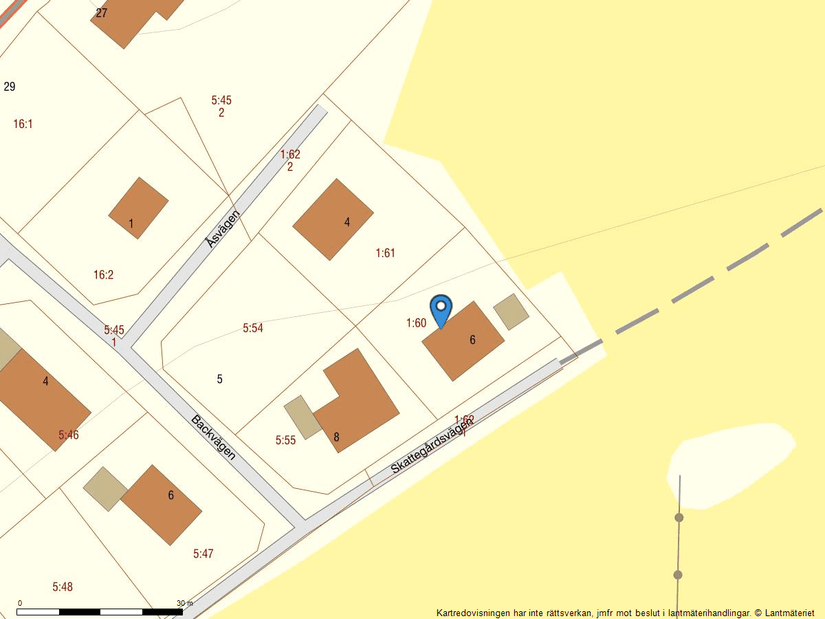 Villa, Skattegårdsvägen 6, Vara