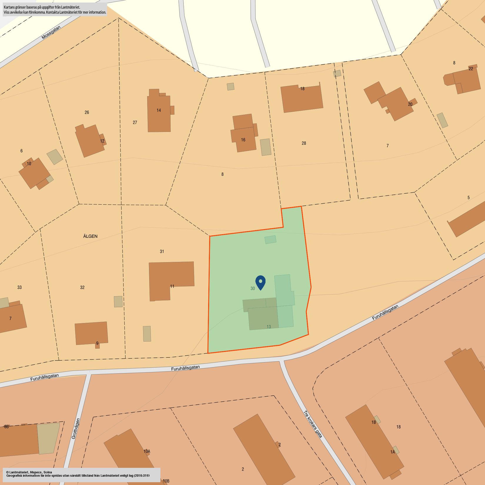 Villa, Furuhällsgatan 13, Högbeget, Ludvika