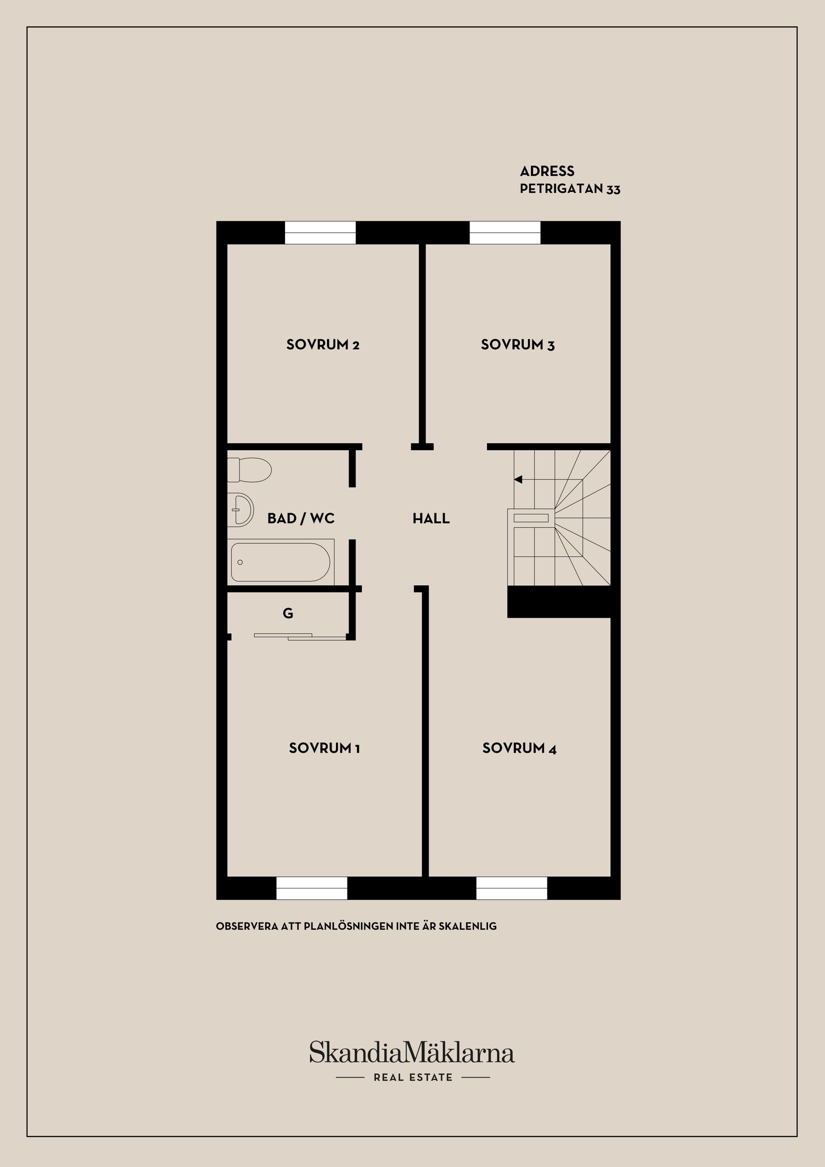 Radhus, Petrigatan 33, Ormesta, Örebro