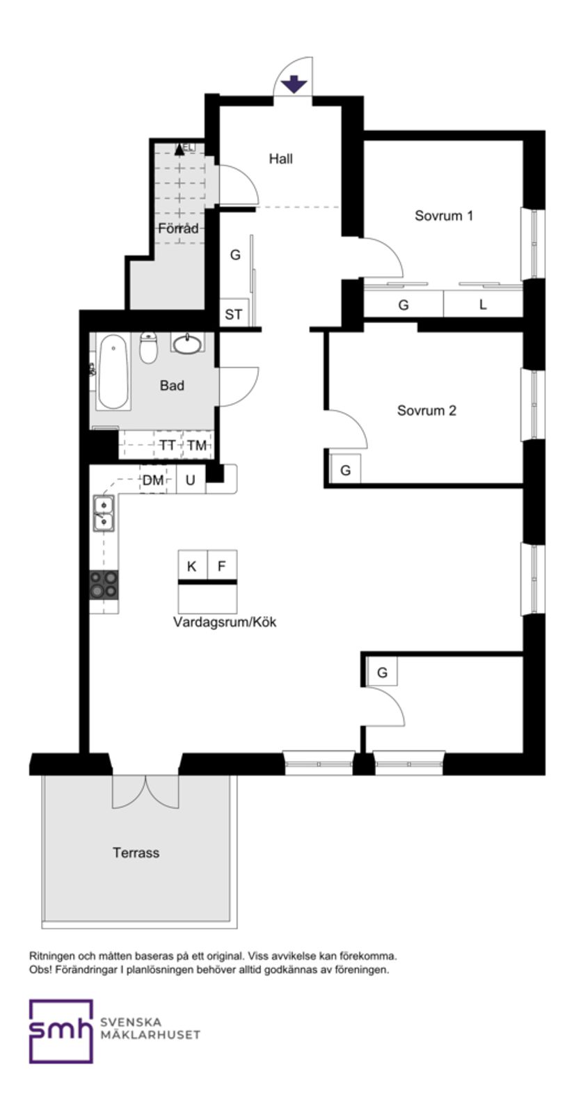Bostadsrätt, Follingbogatan 6, Bromma / Beckomberga, Stockholm