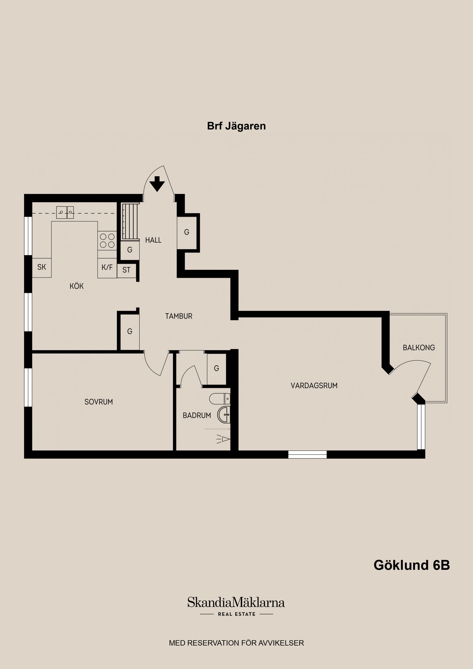 Bostadsrätt, Göklundsvägen 6B, Centralt, Hofors