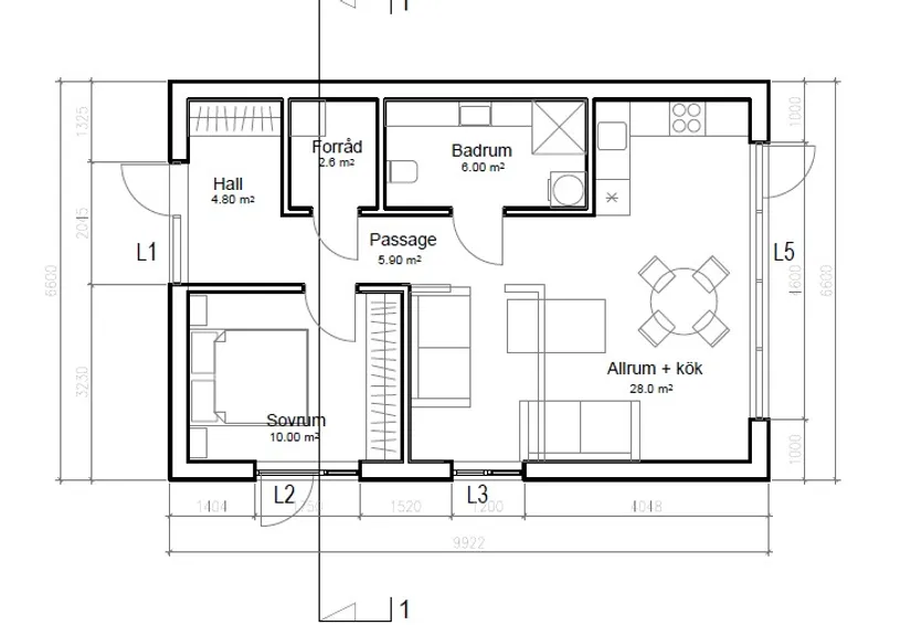Bostadsrätt, Skutevikshöjden tomt 1 155 Hus 3B, Sannäs, Tanum