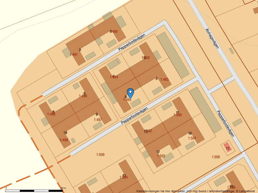 Villa, Radhus, Pepparbodavägen 8, Fresta, Upplands Väsby